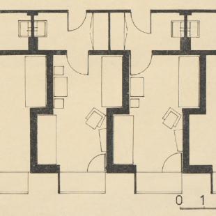 Rzut fragmentu piętra; fot.: Architektura 1968 nr 9